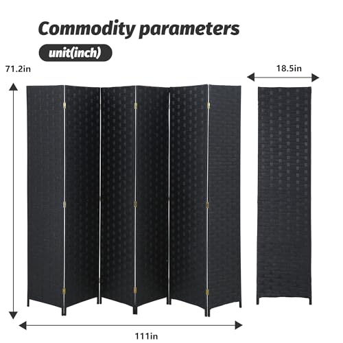 Wood Mesh Woven Design 4 Panel Folding Wooden Screen Room Divider