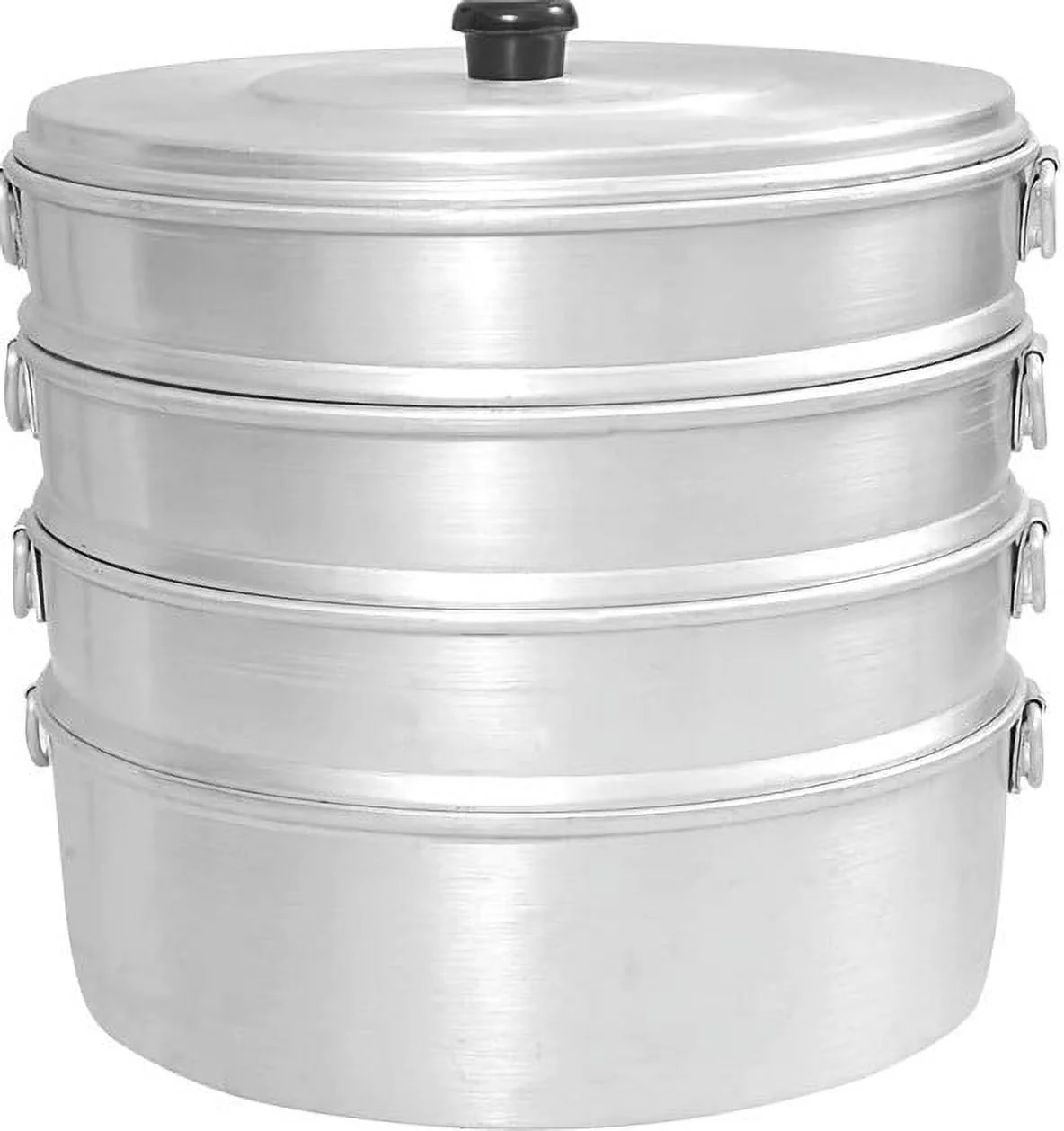 Tabakh Aluminum Momos Steamer, Standard, Silver 11 Inches