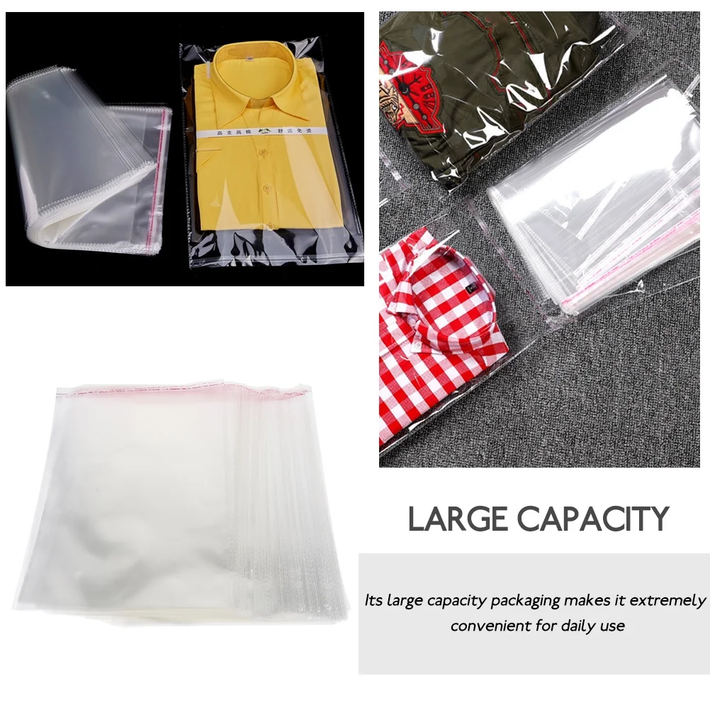 200pcs   Storage Bags Multi-use Storage Bags Packing Bags Clear Storage Bags for Small Business