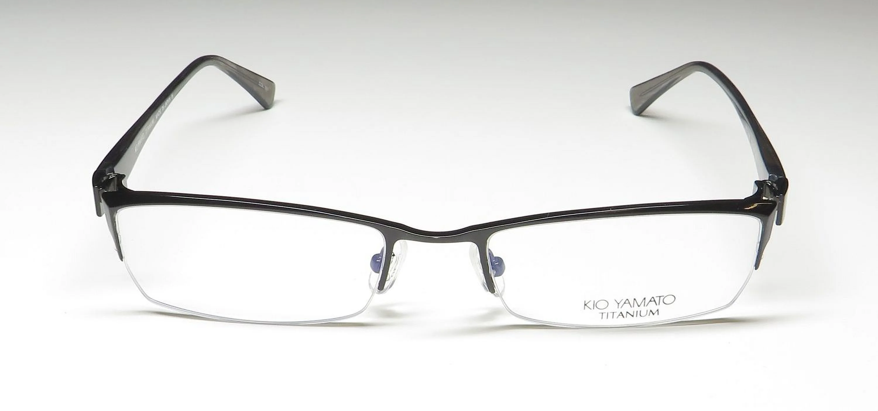KIO YAMATO KT-255 TITANIUM HALF-RIM MADE IN JAPAN ELEGANT EYEGLASS FRAME/GLASSES