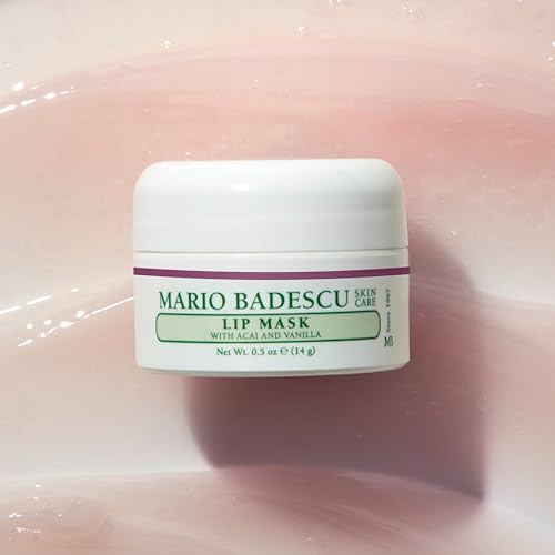 Mario Badescu Lip Mask, Overnight Lip Treatment Enriched With Skin Softening Coconut Oil and Hydrating Shea Butter