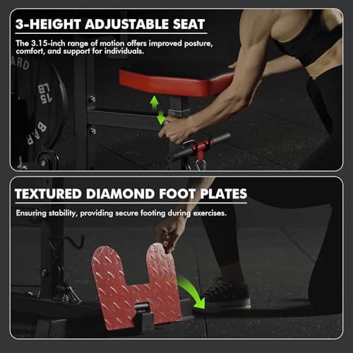 Mikolo LAT Pulldown Machine, LAT Row Cable Machine with Leg Hold Down Attachment, LAT Tower with Cable Row Attachment, Cable Machine Home Gym