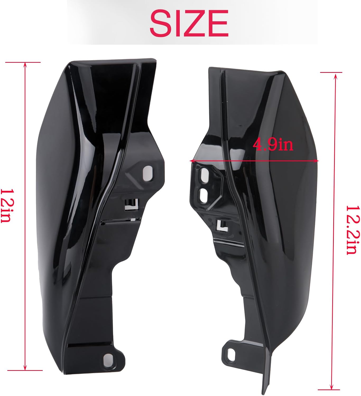 Mid Frame Air Deflector Harley Davidson Heat Shield Deflector Compatible for Harley Touring Electra Glide/Street Glide/Road Glide/Tri Glide/Road King 2009-2023