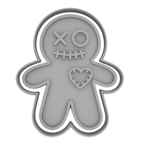 Mighty Gadget Voodoo Gingerbread Man Cookie Cutter & Stamp - 4x3.2