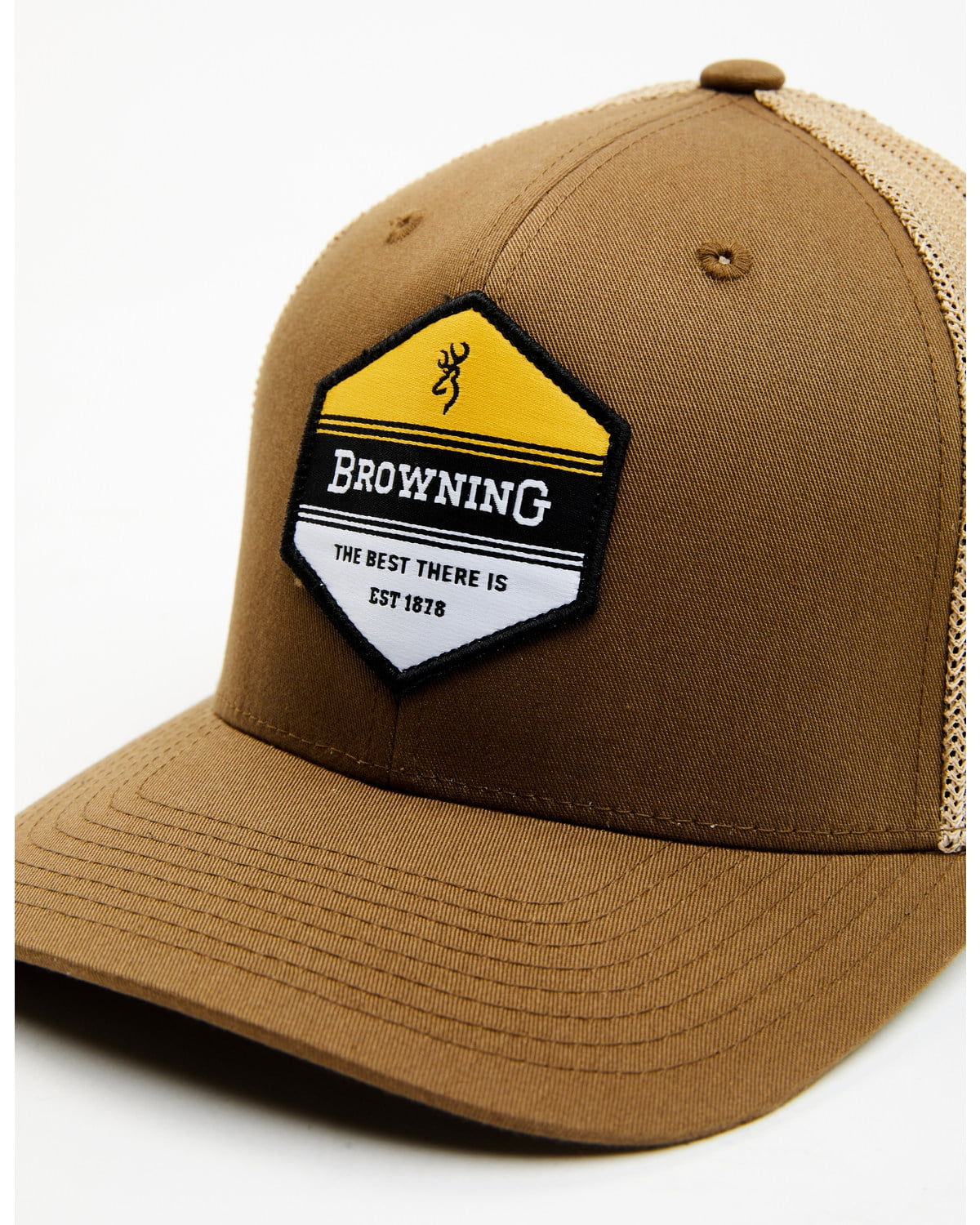 Browning 308790681 720 Brown Meshback Snapback Mid-Profile Crown Cap