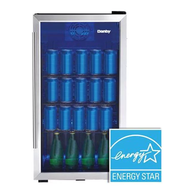 Danby  3.1 cu. ft. Free-Standing Beverage Center, Stainless Steel