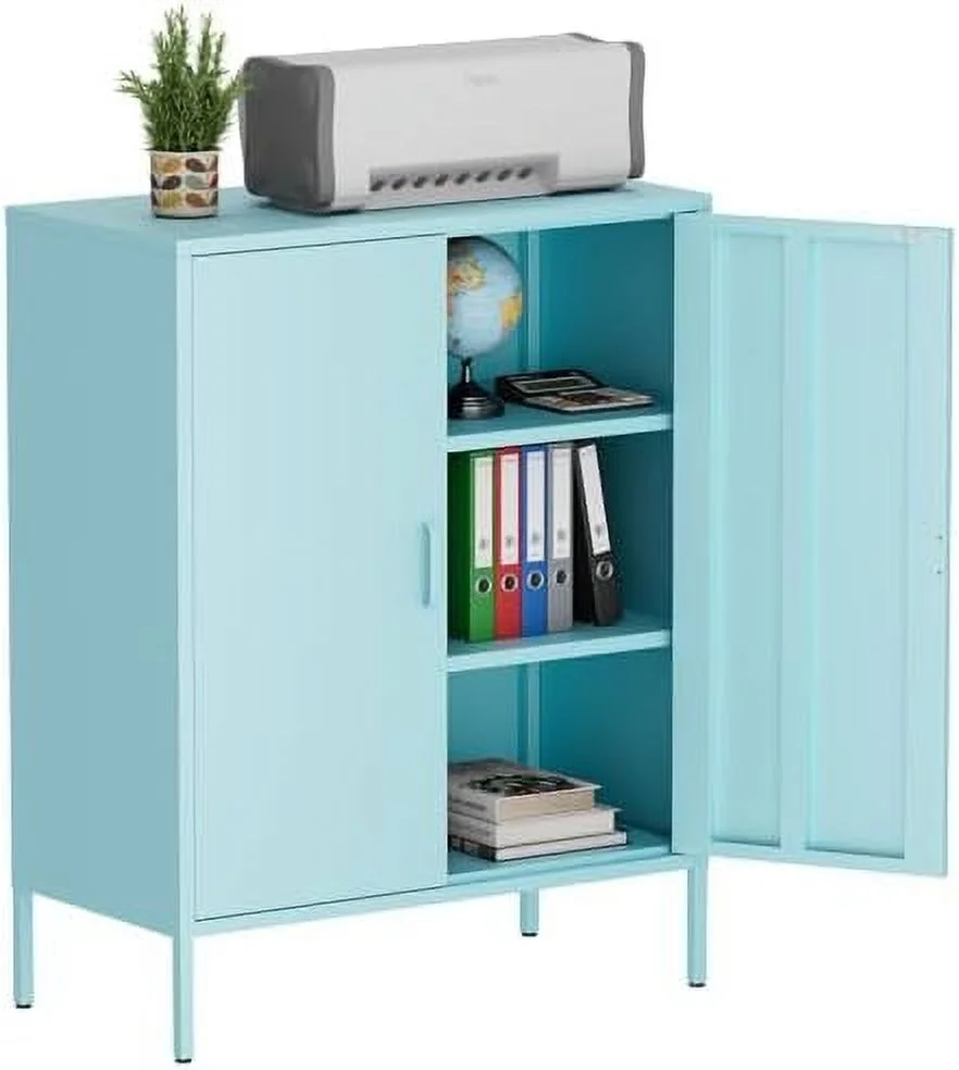 KHBIULIFE Metal  Cabinets Locker with Hanging Rod and Adjustable Shelves  71'' Clothing Steel  Wardrobe for Home & Office  School  Employee Gym(White)