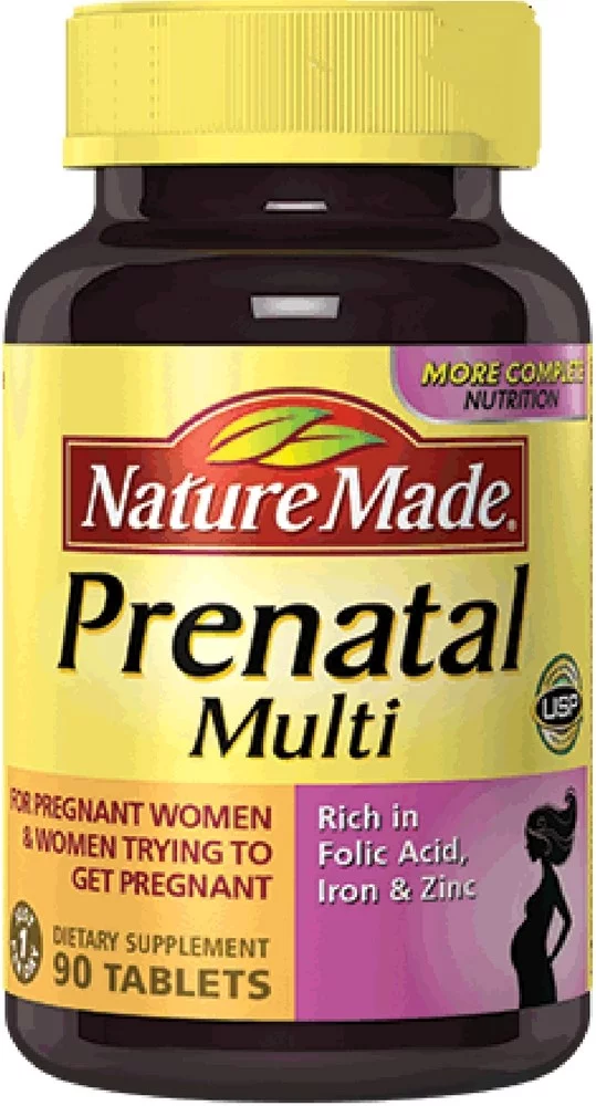 Nature Made Prenatal Multi Dietary Supplement , 90 Tablets ea (Pack of 2)