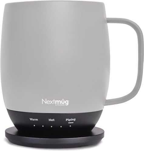 Nextmug - Temperature-Controlled, Self-Heating Coffee Mug (Black - 14 oz.)
