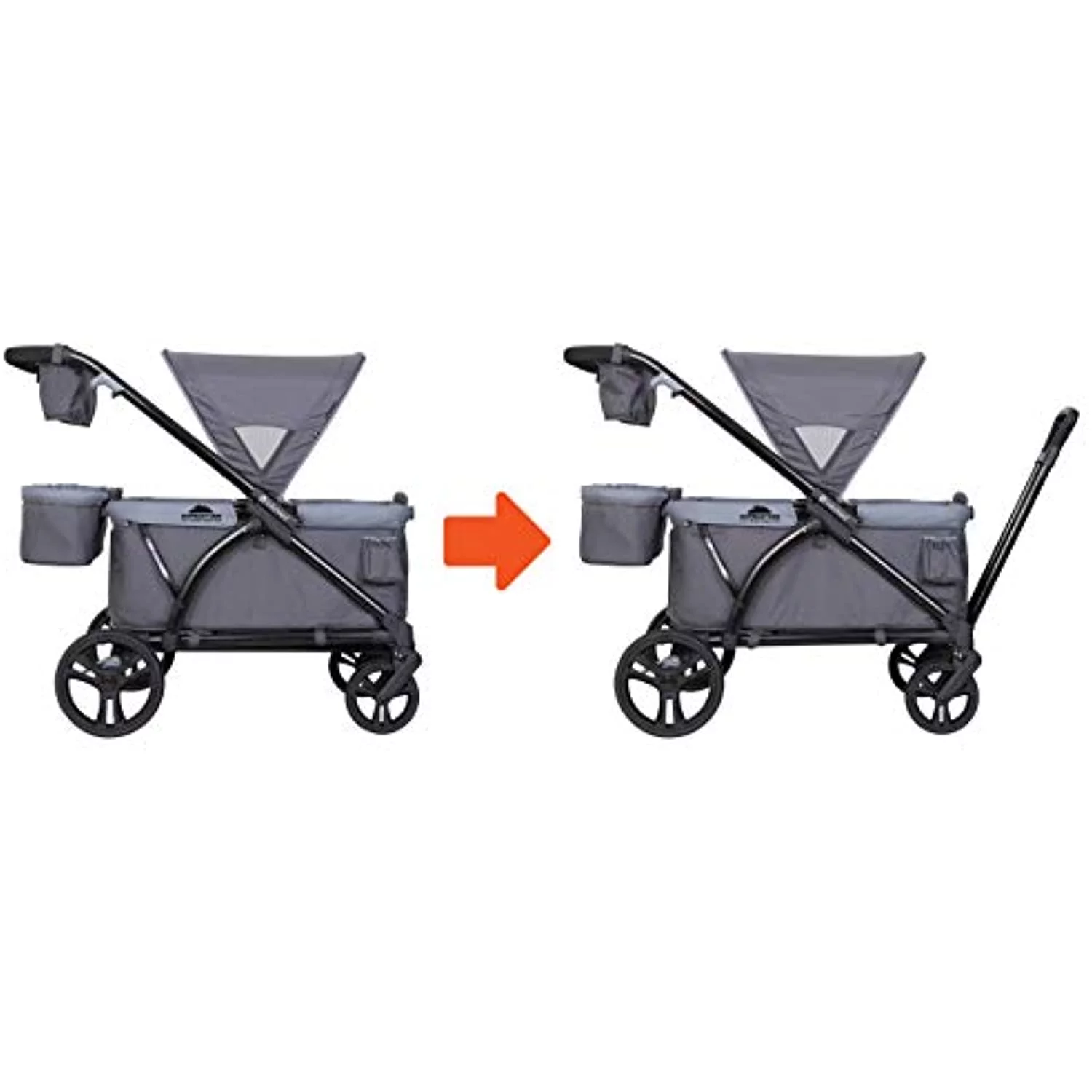 Baby Trend Expedition Wagon Stroller, Solid Print Gray