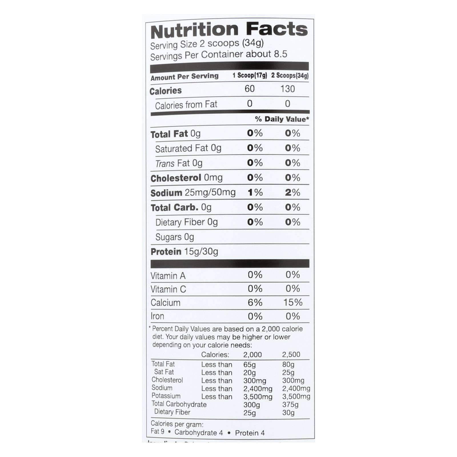 Teras Whey Plain Whey Protein - 10.2 oz canister