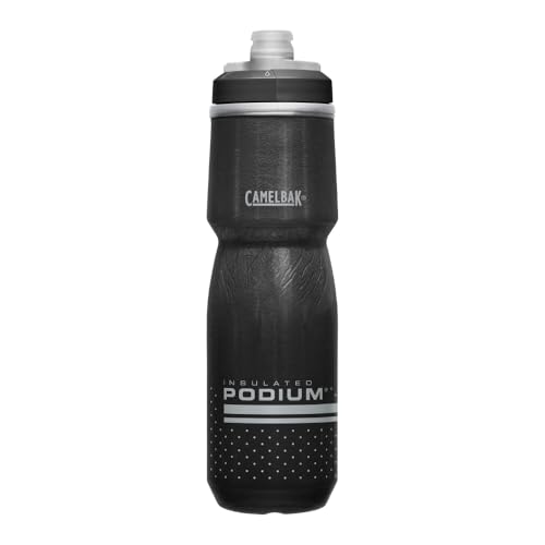 CamelBak Podium Chill Bike Insulated Squeeze Water Bottle Navy Stripe, 24oz