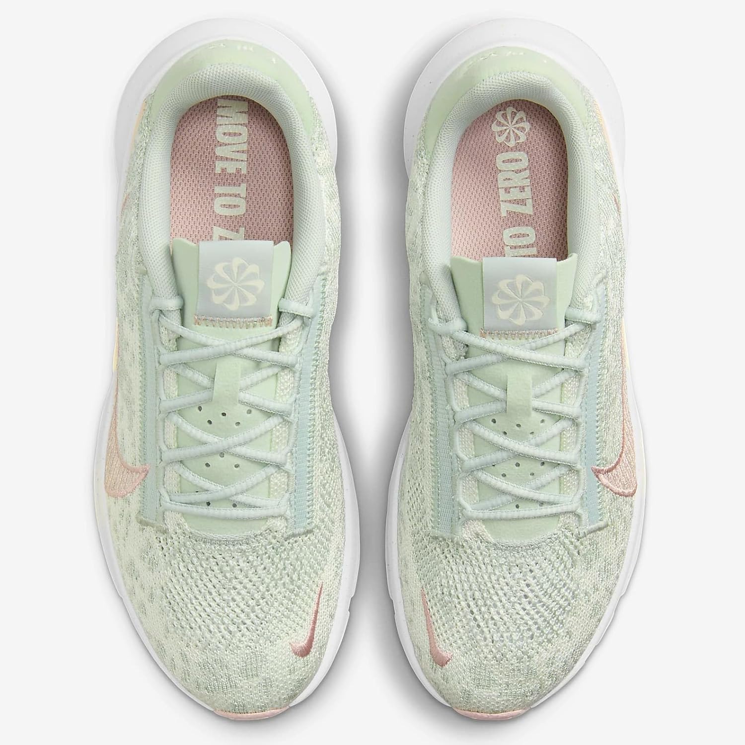 Nike SuperRep Go 3 Flyknit Next Nature Women's Workout Shoes (DH3393-006, Light Silver/Pale Ivory/Guava Ice/Pink Oxford) Size 8