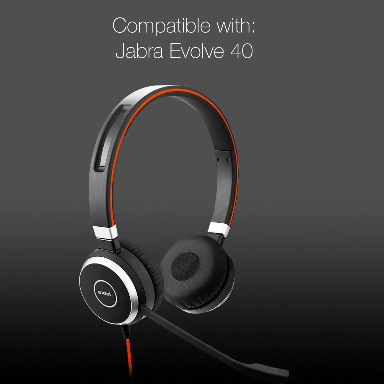 Jabra Evolve 20/30/40/65 Foam Cushion Replacement Kit, 10pc Ear Cushions, by Global Teck #GTW 6500-10