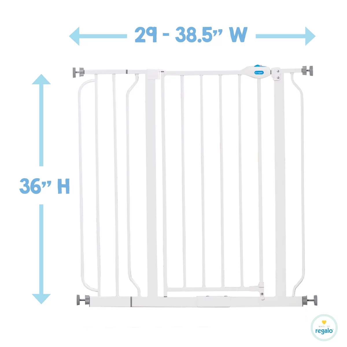 Regalo Easy Step® Extra Tall Walk Thru Baby Gate, Age Group 6 to 24 Months