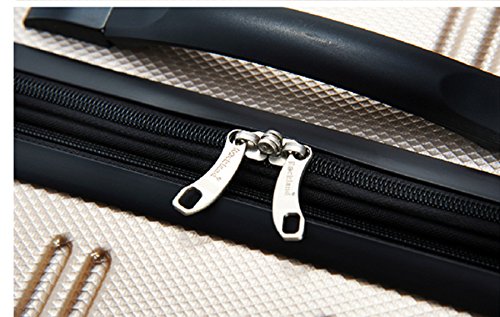 Rockland Melbourne Hardside Expandable Luggage with Spinner Wheels, 2TONEBLUE, 2 Piece (20/28)