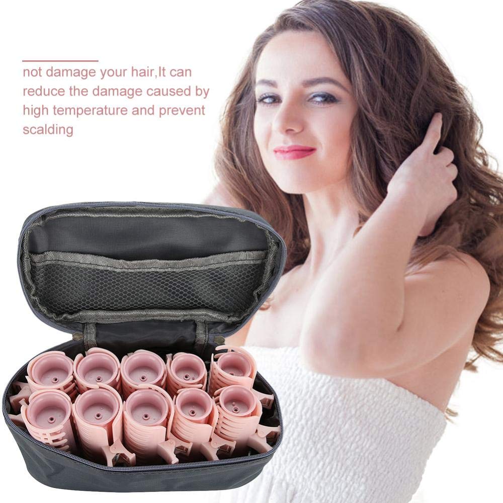 Travel Hot Rollers,Rollers Hot Pod Hair Styling Tool, 10Pcs Professional Electric Heated Roller Curling Roll DIY Hairstyles Hair Tube (Upgrade)