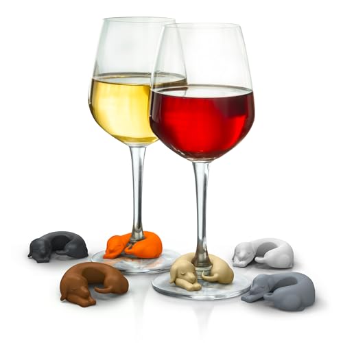 Genuine Fred Wine Lives Kitty Drink Markers, Set of 6