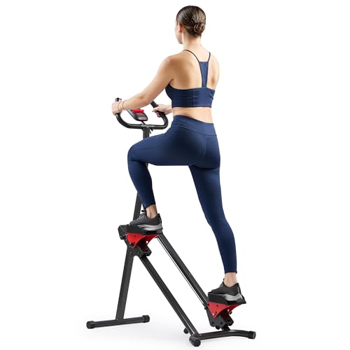Sunny Health & Fitness Stair Stepper w/Handlebar, Extended Step Range Climber Machine for Legs, Core and Glute Workouts, Connection with Free SunnyFit® App