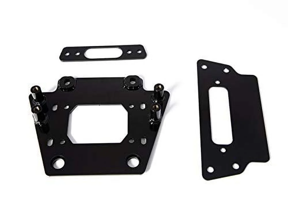 SuperATV 4500 lb Black Ops Winch with Heavy Duty Winch Mounting Plate for 2020+ Kawasaki Teryx KRX 1000|Complete Winch & Winch Mount Kit Ready for Install|45-WM-K-KRX