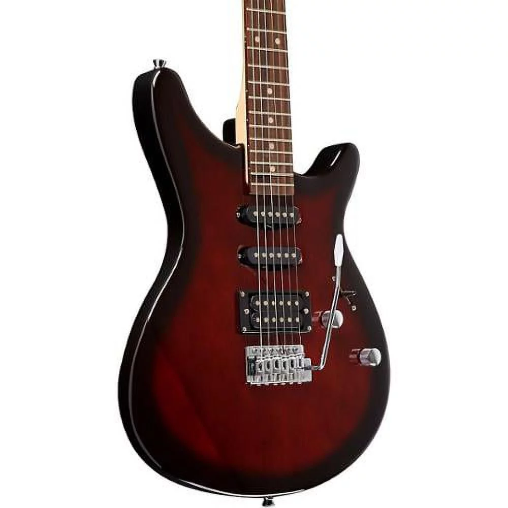 Rogue RR100 Rocketeer Electric Guitar, Wine Burst