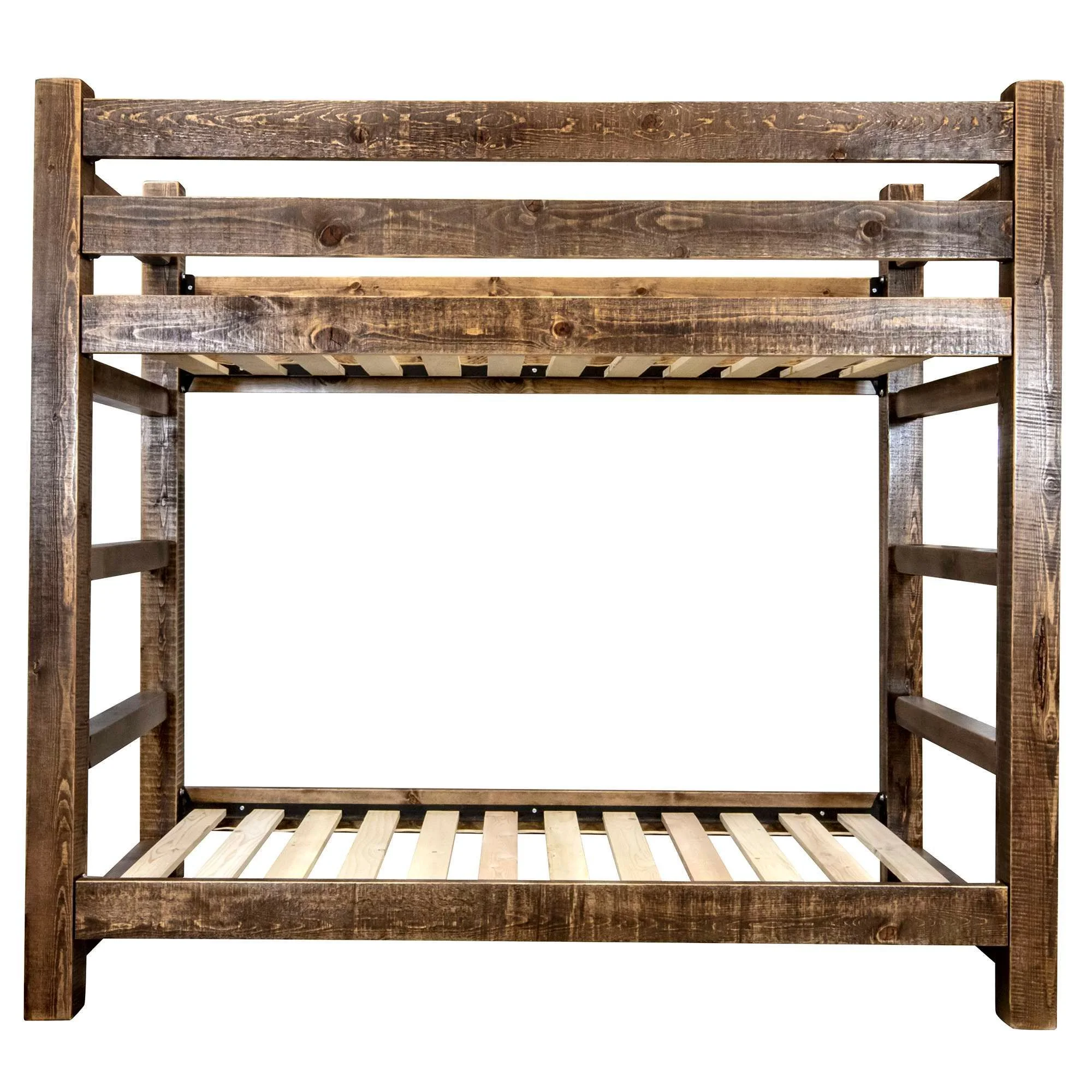 Homestead Collection Twin over Twin Bunk Bed, Stain & Clear Lacquer Finish