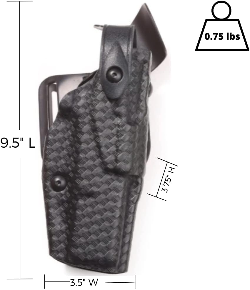 Safariland, 6360, ALS/SLS, Level 3 Retention Duty Holster Fits , STX Basket Weave Black, Glock 17, 22, 31