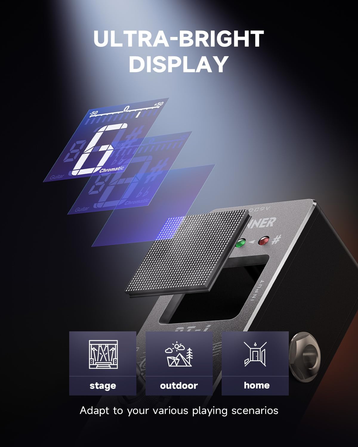 Donner Tuner Pedal-Guitar Wah Pedal