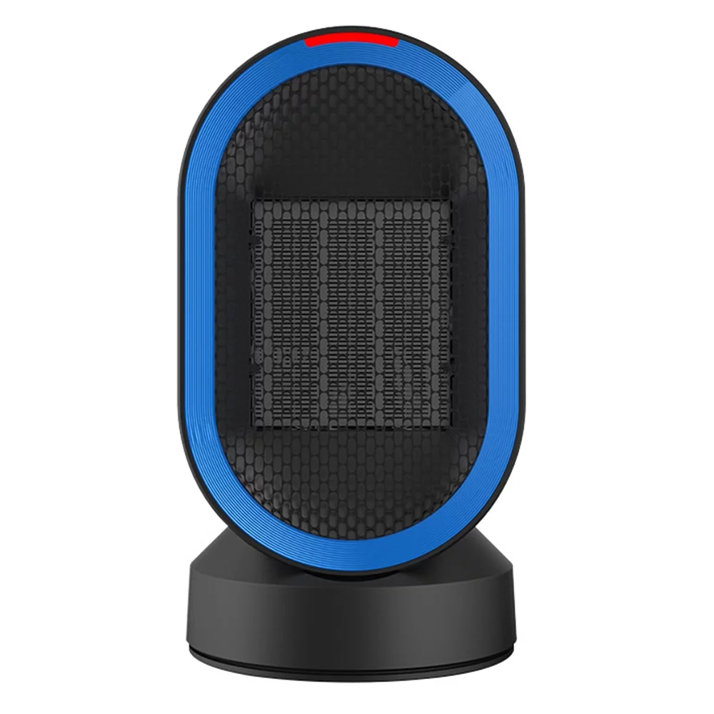 Small Electric Heater Portable Desk Fan Heater Adjustable Modes Air Warmer Silent Desk Office Heater