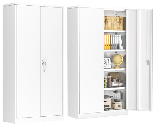 INTERGREAT Metal Storage Cabinet with Wheels, 72