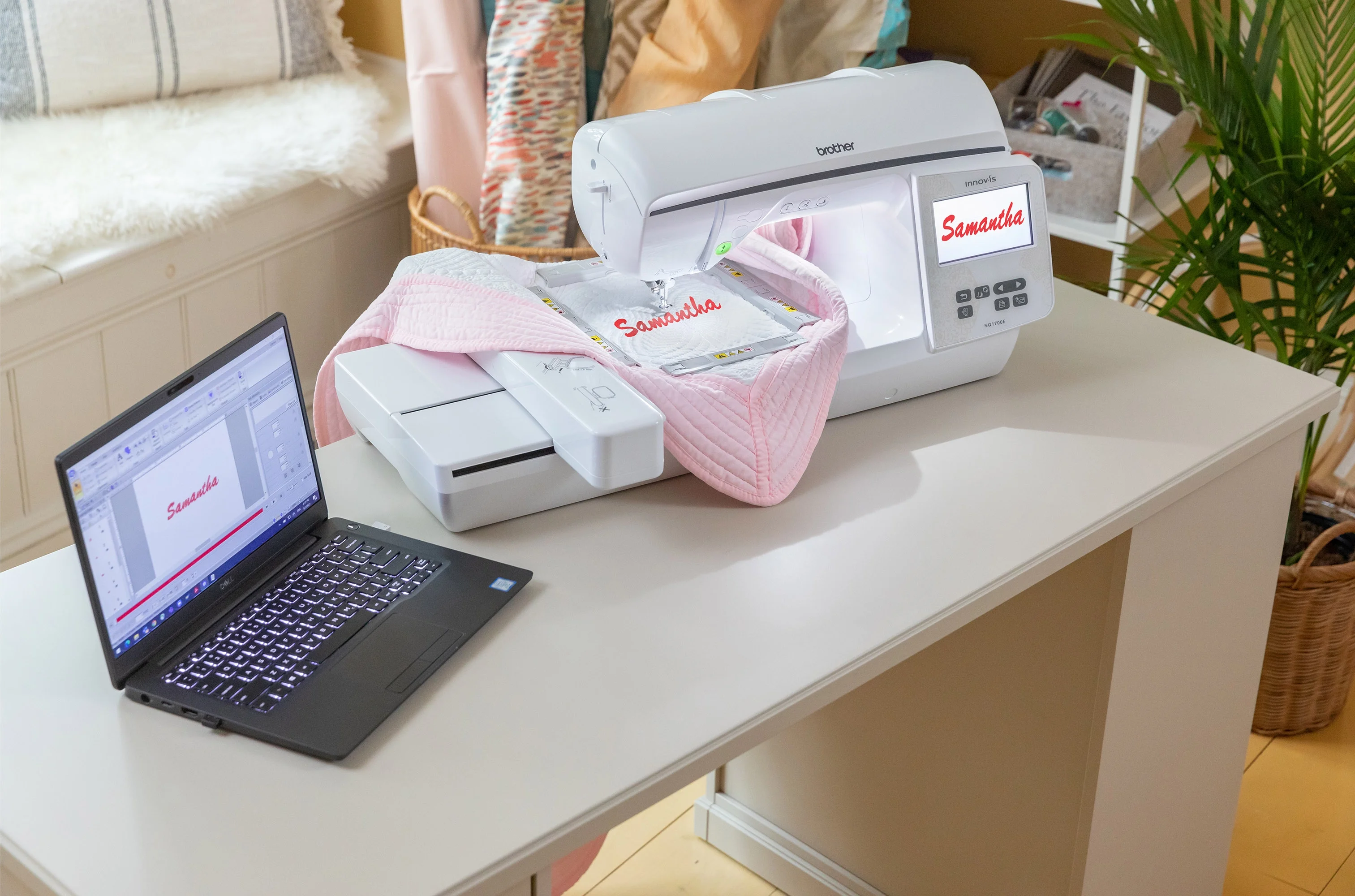 Brother NQ1700E Embroidery Machine with 6