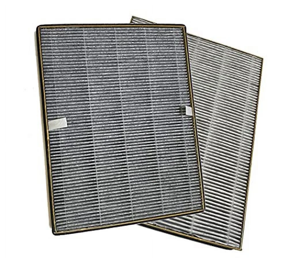 Nispira True HEPA Replacement Filter for Air Purifier, Compatible with TaoTronics TT-AP002, 2 Packs