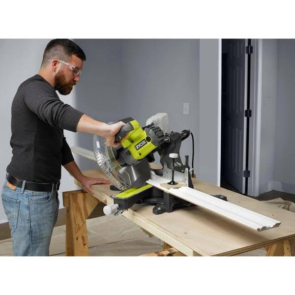 Ryobi 15 Amp 12 in. Sliding Miter Saw with Laser