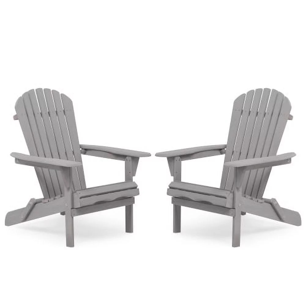 Portable Camping Chair Set of 2, Outdoor Wooden Folding Chair for Camping, Garden, Lawn, Backyard