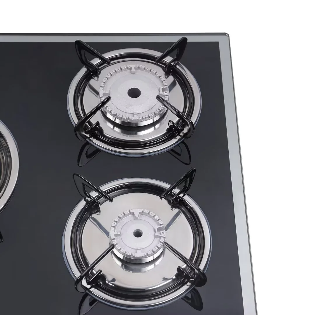 Oukaning Built-in 5 Burner Tempered GlassGas Cooker,LPG/NG Gas Cooker Hob Cooktop (30.3 inch)