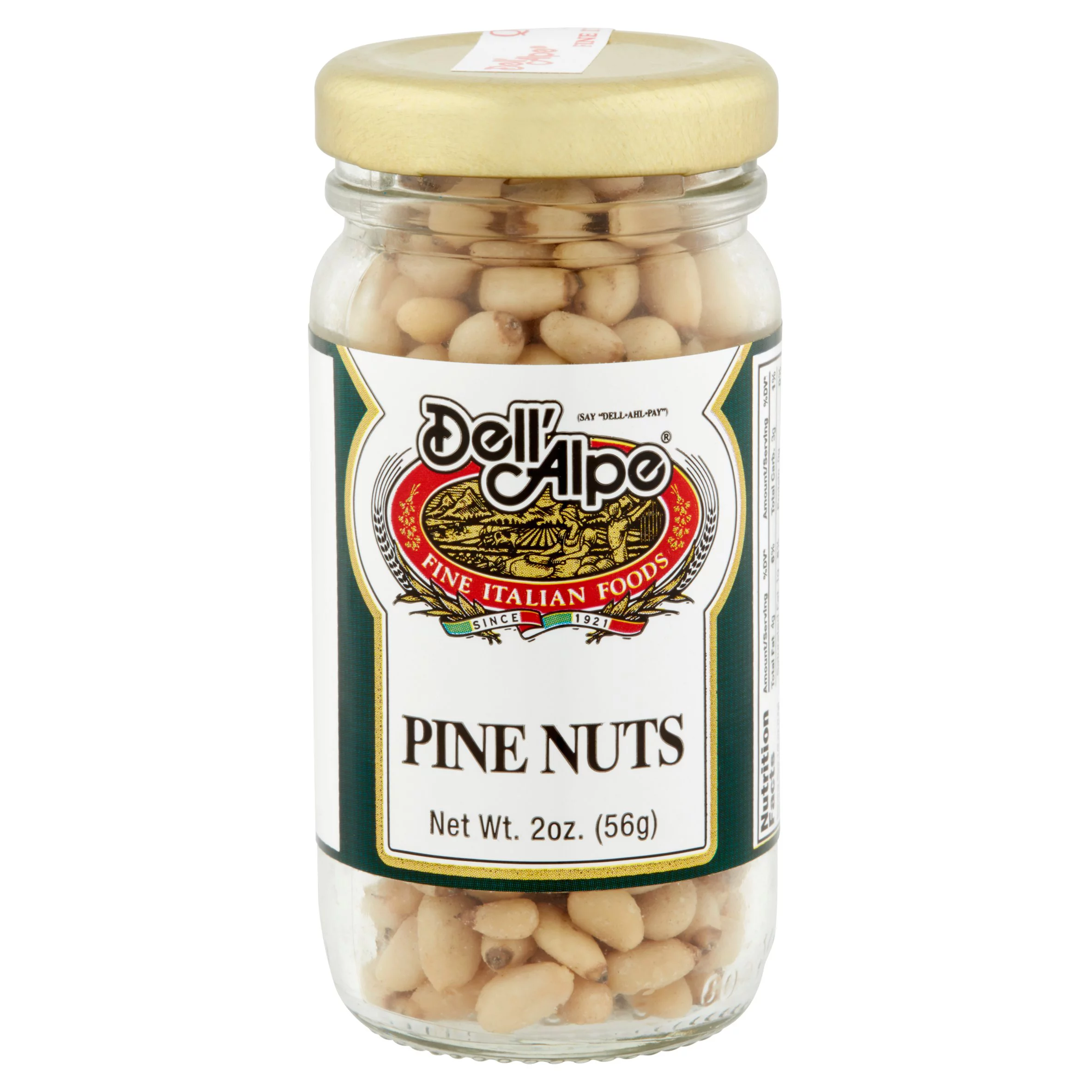 Dell' Alpe Pine Nuts, 2 oz