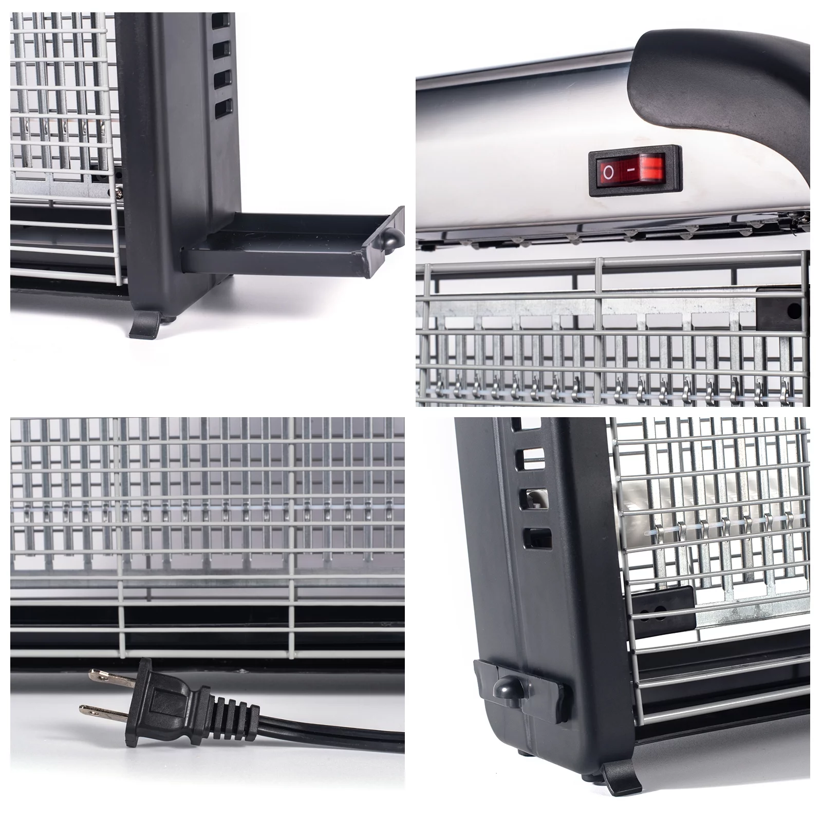 YT Ultra High Voltage 2500V Bug Zapper Indoor 30W Dual UV Tube 365nm Light Wave Mosqutio Fly Gnat Insect Killer for Home Bedroom Office Restaurant School