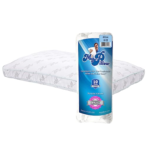 MyPillow Premium Bed Pillow, Made with Giza Cotton [Queen, Most Firm]