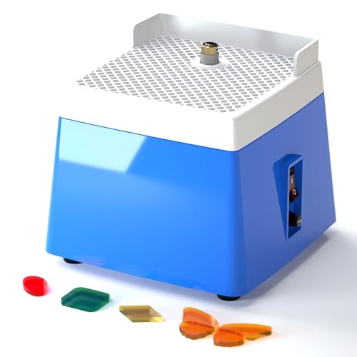 Stained Glass Grinder, Mini Stained Glass grinder machine, Includes 5/8'' Diamond Grind Bit, 65W 110V Blue