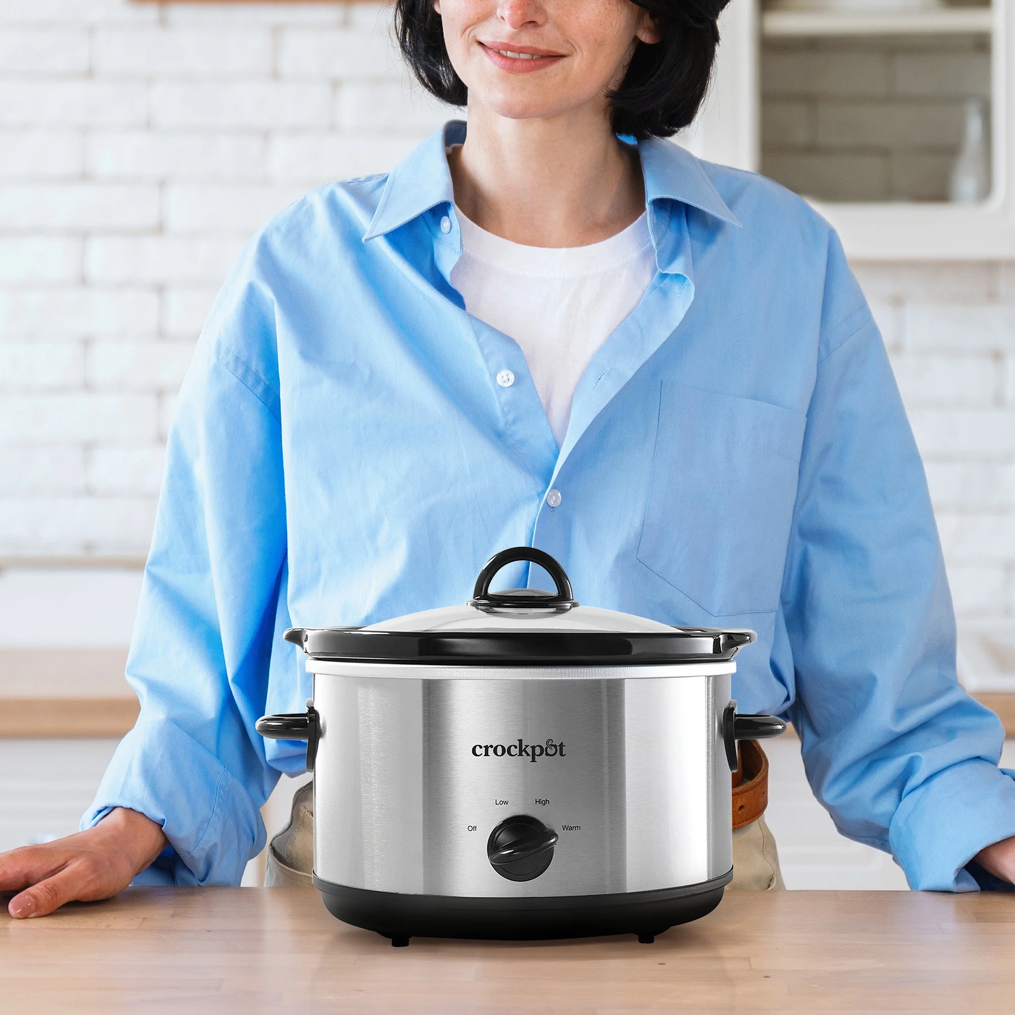 Crock-Pot 4.5 Quart Manual Slow Cooker SCR450-S  Silver