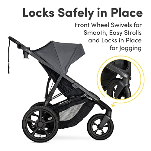 BOB Gear Wayfinder Jogging Stroller with Independent Dual Suspension, Air-Filled Tires, and 75-Pound Weight Capacity