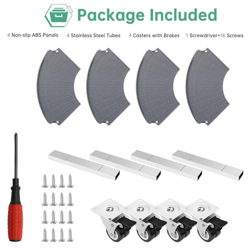 W B D WEIBIDA Plant Caddies with Wheels 2 Pack Heavy Duty Rolling Plant Stand Large Potted Plant Dolly Cart Garden Pot Mover