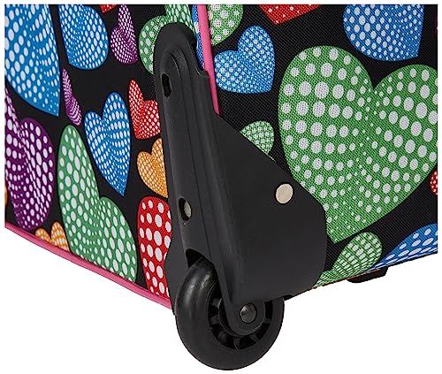 Rockland Jungle Softside Upright Luggage Set, Expandable, Owl, 4-Piece (14/29/24/28)