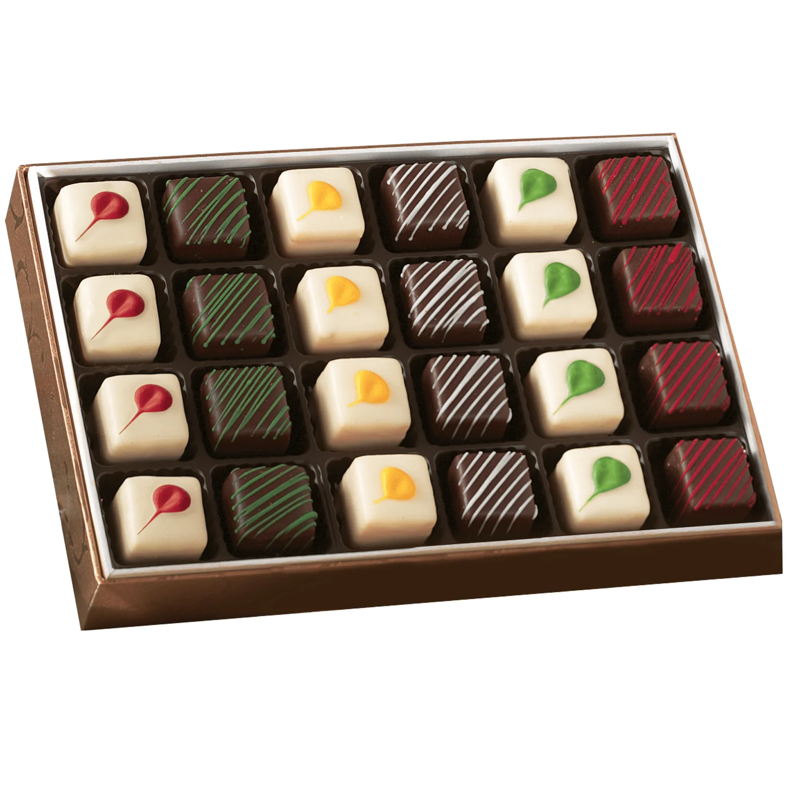 The Wisconsin Cheeseman Classic Petits Fours - Premium Mini Layer Cake Treats, Orange, Chocolate Fudge, Strawberry, Lemon, Vanilla, and Almond, Perfect Gift or Assorted Dessert