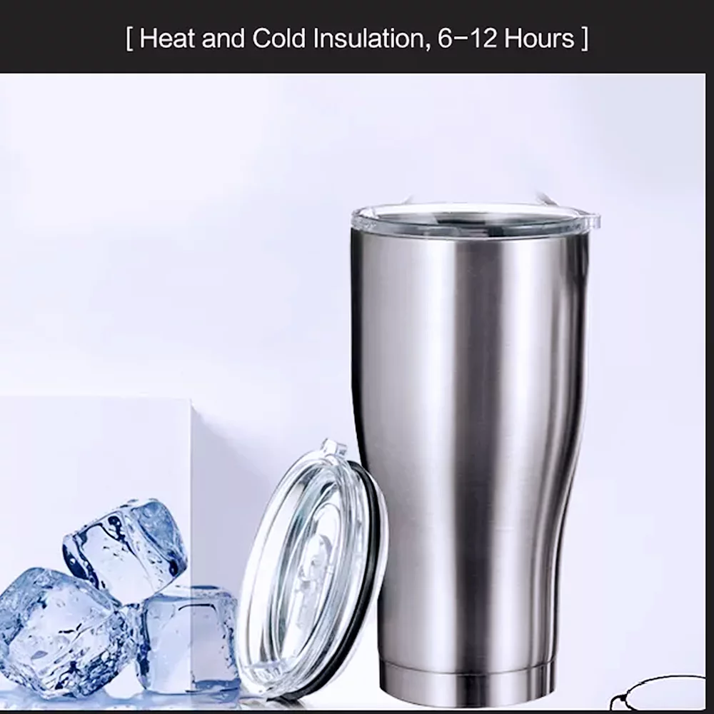 Case of 25pack 30oz Insulated Tumbler With Lids and Straws, Double Wall Vacuum