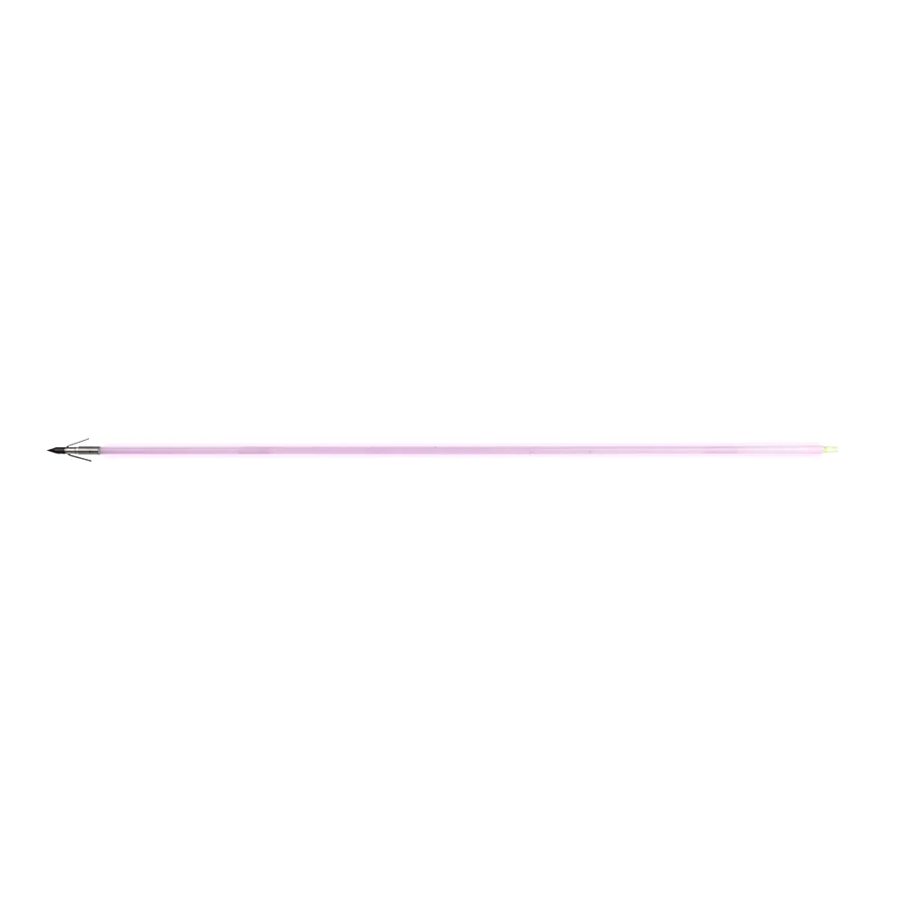 Muzzy Bowfishing Sabre Lighted Bowfishing Arrow w/ Cross Hole Drill Nock Install