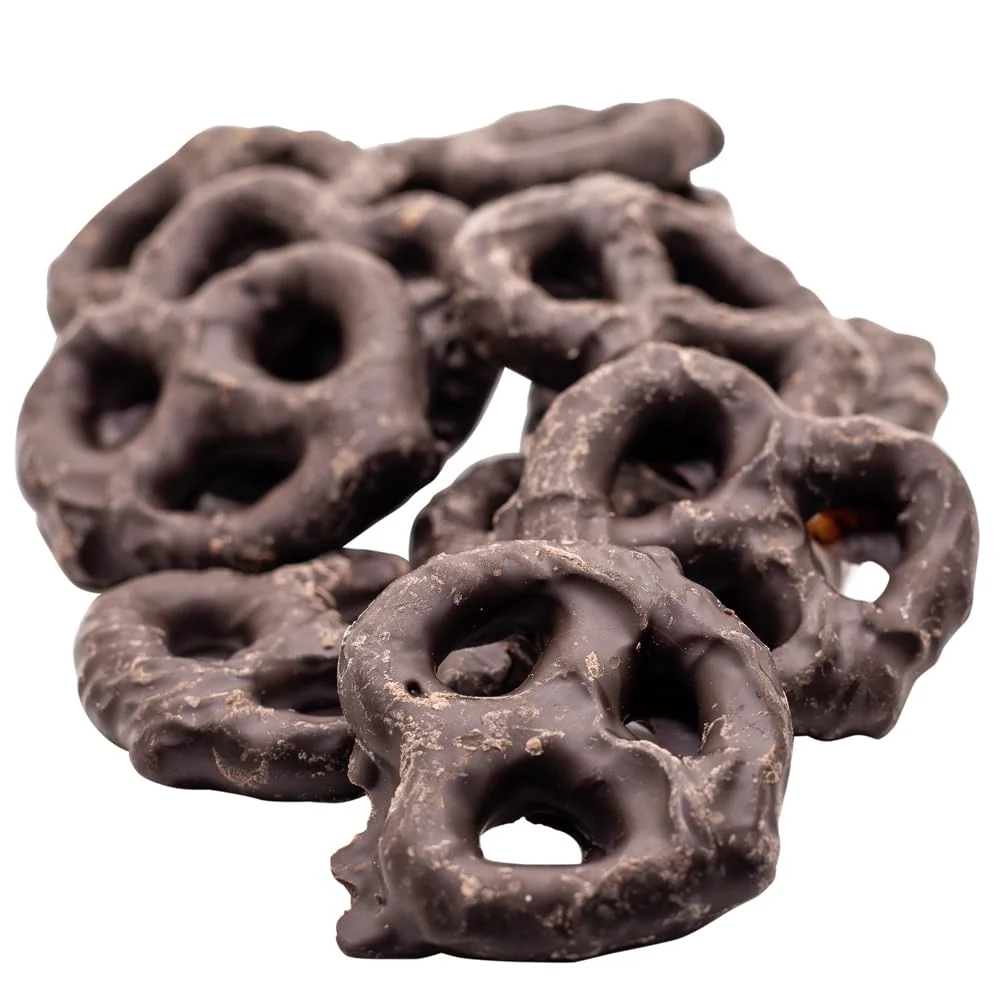 Chocolate Covered Pretzels, Dark Chocolate Pretzels, Mini Size Sweet & Salty Gourmet Snack With Decadent Semi-Sweet Taste - 5 Lb