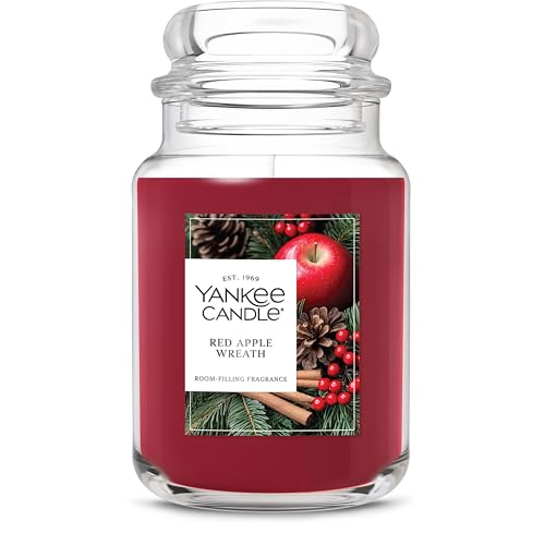 Yankee Candle Balsam & Cedar, Holiday Scented Candle, 22oz Large Jar with up to 150 Hour Burn Time, Giftable