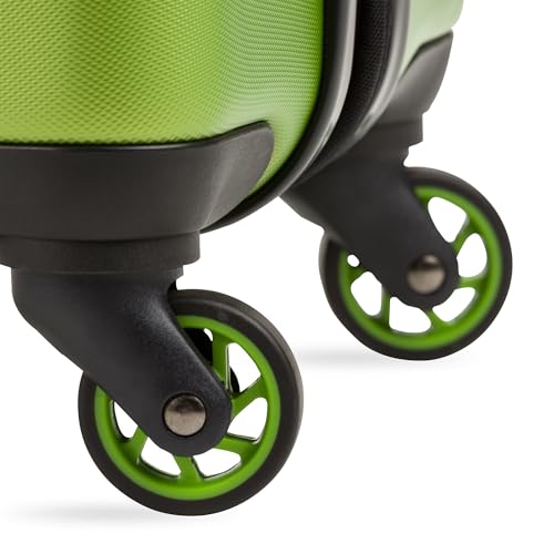 SwissGear 7366 Hardside Expandable Luggage with Spinner Wheels, White, Carry-On 19-Inch