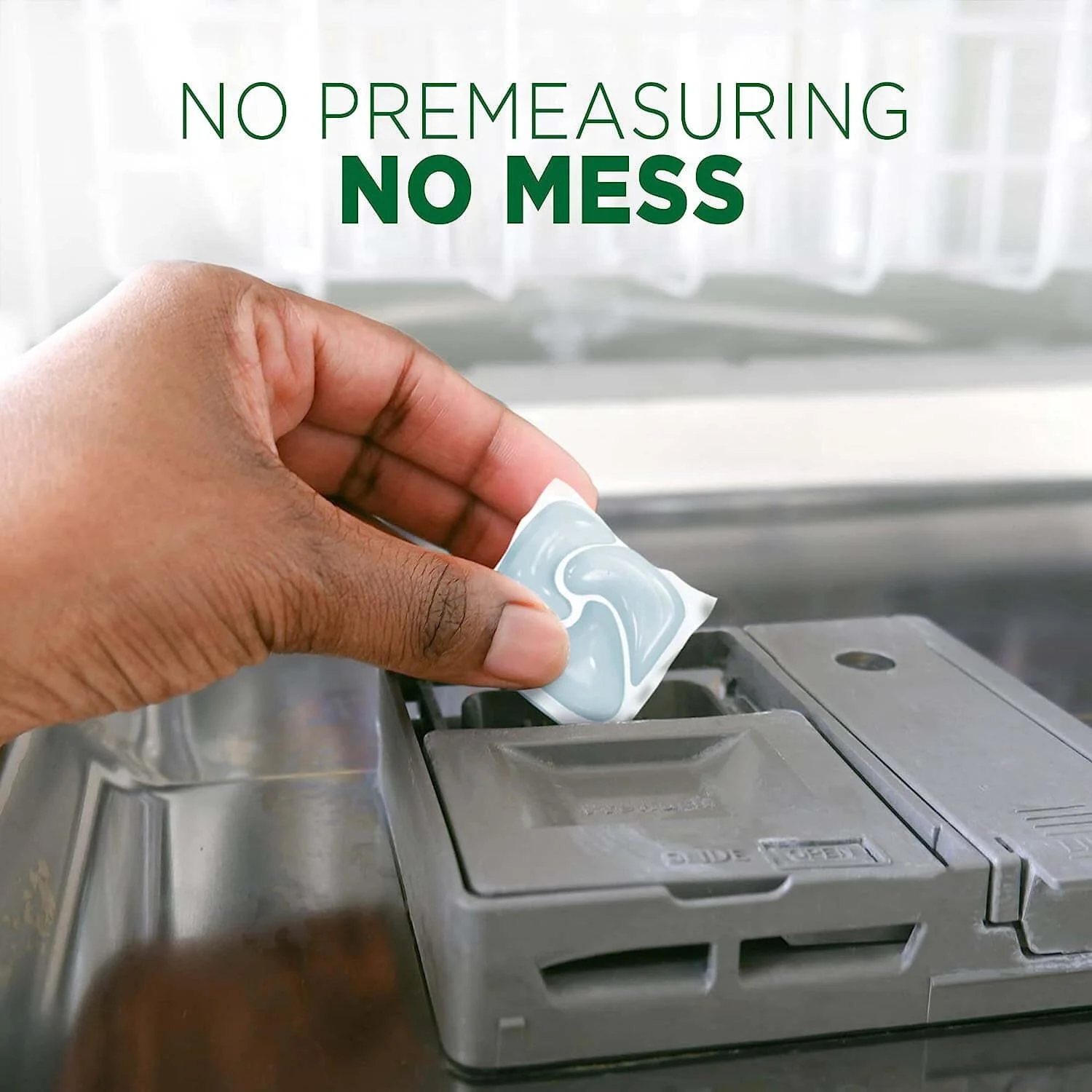 Cascade Free & Clear Action Pacs, Dishwasher Detergent, Lemon Essence, 62 Count